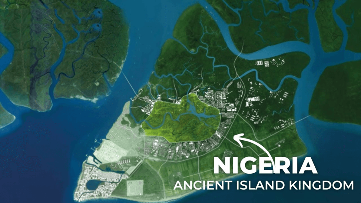 Bonny Island on the map of Nigeria